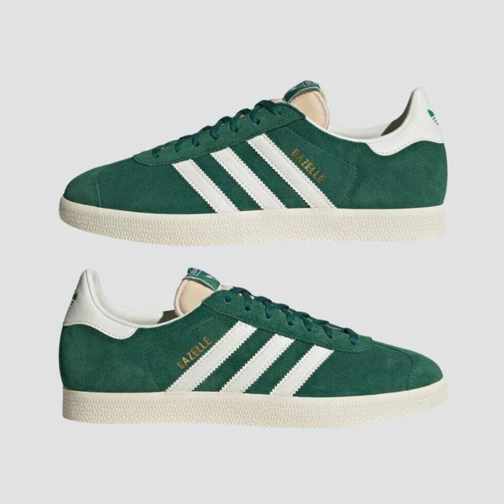 adidas Originals GAZELLE Dark Green Off White Cream White